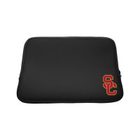 USC Trojans Black SC Interlock 15-inch Laptop Sleeve